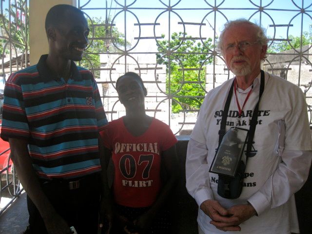 Ernest Point-du-Jour, CHRC President and organizer for this assembly with his assistant.