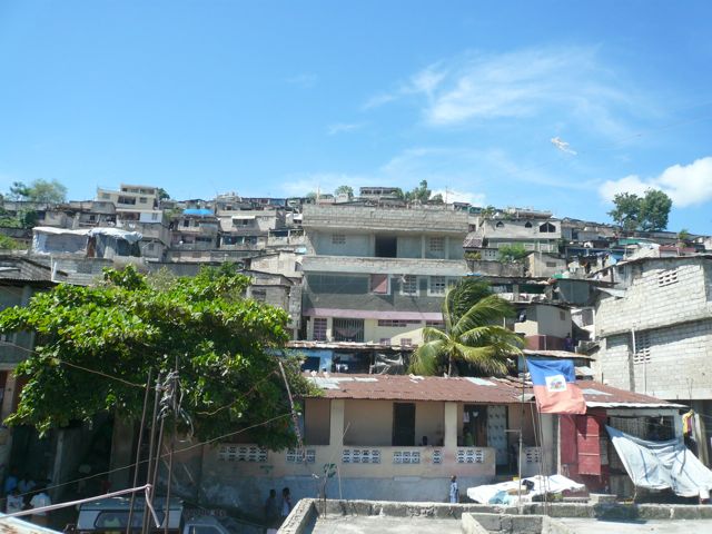 View up the 
